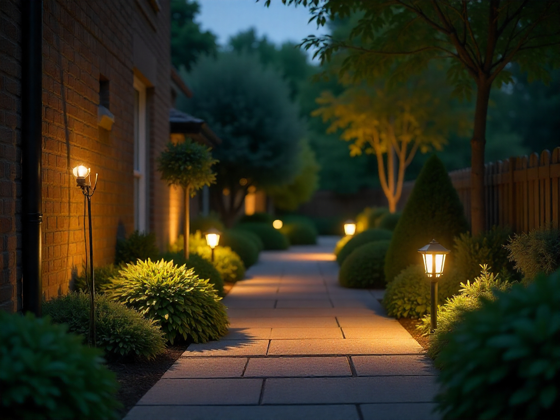 Smart Garden Lighting System Installation